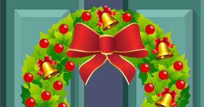 Leave a message on this Christmas Wreath. share image