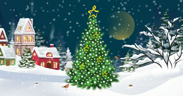 Bowel Cancer UK Christmas tree 2022 share image